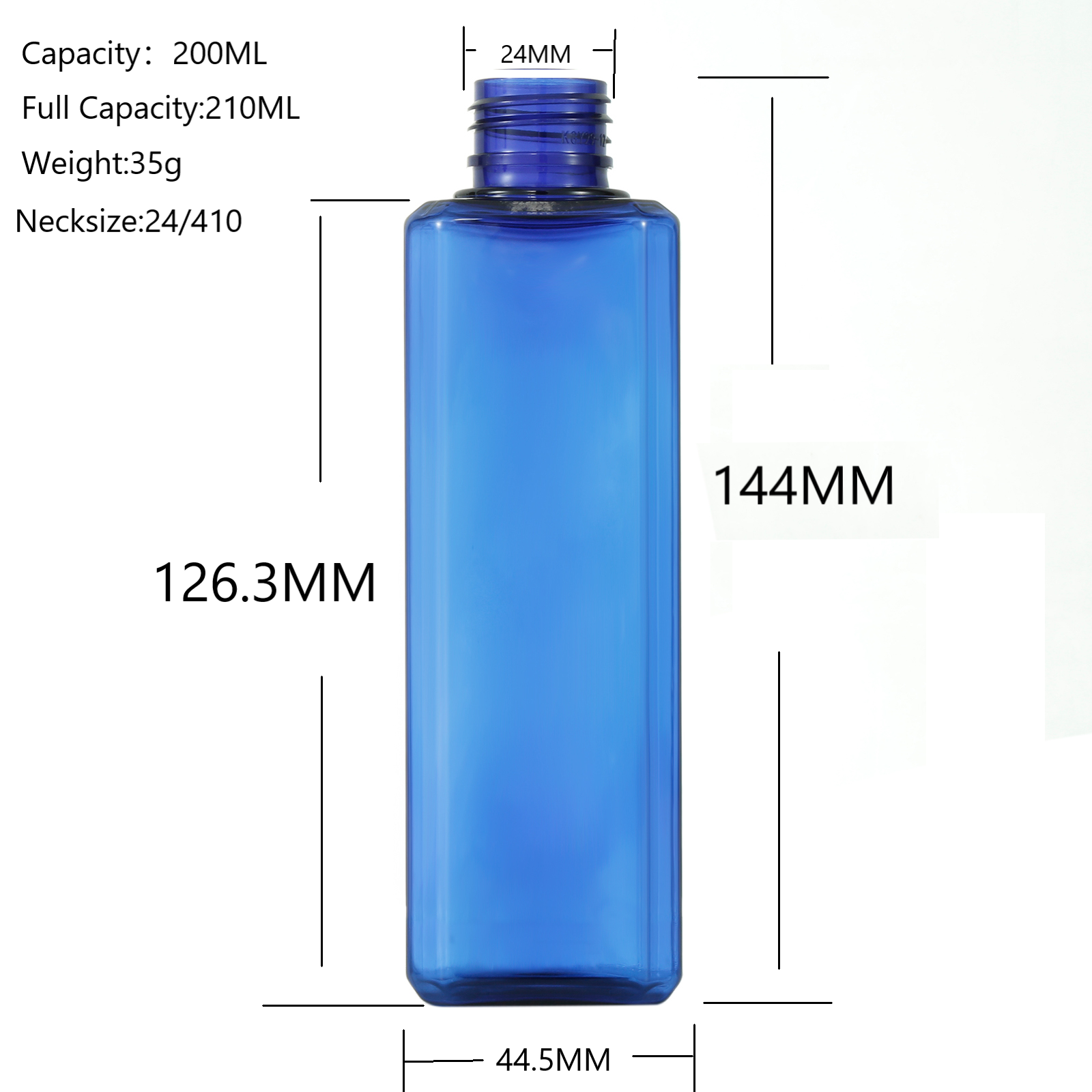 We provide stable quality 200ml square bottle in China